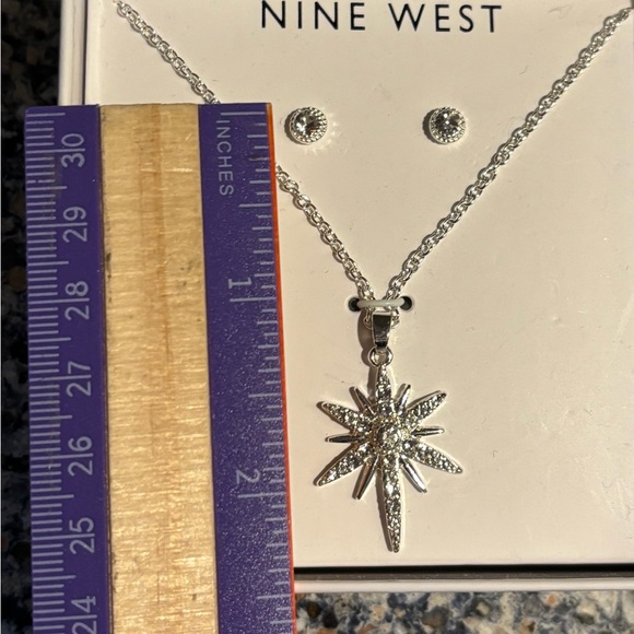 Nine West Silver Necklace and Earring Set - Picture 5 of 5